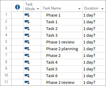 Project Tasks