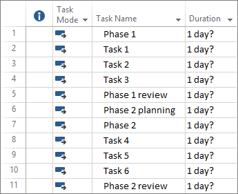 Project Tasks